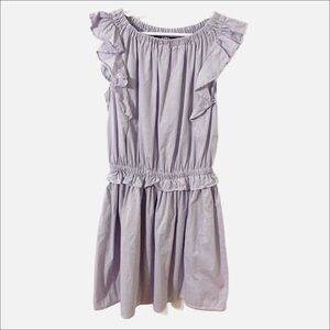 Polo Ralph Lauren Sleeveless Ruffled Cotton Oxford Cloth Fit and Flare Dress 💜